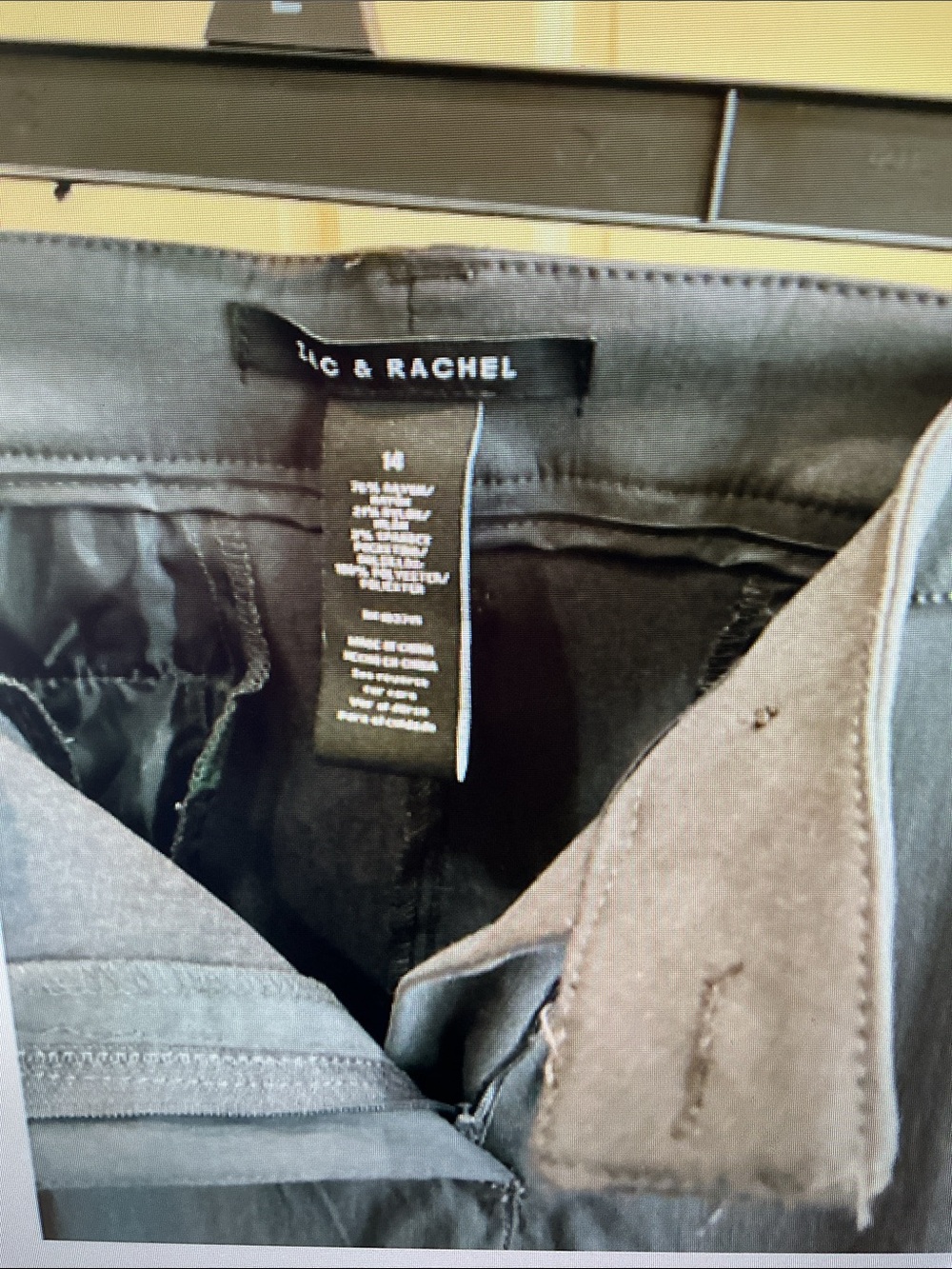 Zac & Rachel pants , 2 pairs , Black and Gray - Picture 4 of 6